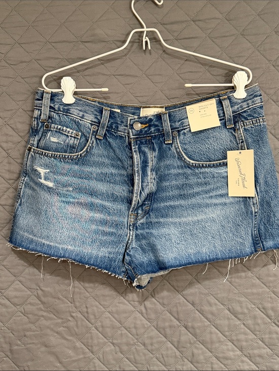American Eagle Outfitters Pants - American Eagle Outfitters Light Blue Distressed Denim Cutoff Shorts